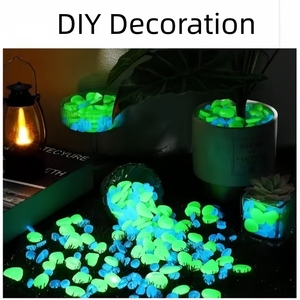 Galets lumineux en résine synthétique légère, couleurs mélangées, pour allée, patio, décoration solaire DIY, extérieur - Product Image 4