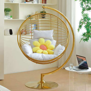 Nuevo estilo sala de estar huevo silla colgante balcón interior Columpio de acero inoxidable hogar dormitorio cesta sillas de ocio - Product Image 3
