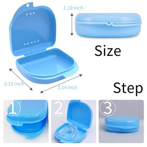 Custodia per fermo ortodontico in plastica per fermo dentale con Logo personalizzato SJ per paradenti - Product Image 6