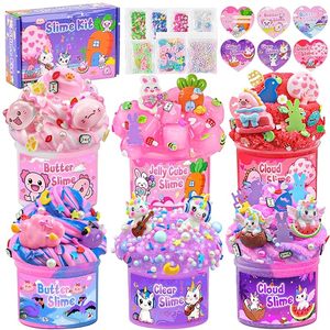 Kit de slime Glow Fantasy pour enfants, ensemble de slime gelée <span class=keywords><strong>nuage</strong></span> de beurre, cadeaux de fête, OEM ODM, vente en gros personnalisée, fournisseur de jouets sensoriels, coffret cadeau - Product Image 1