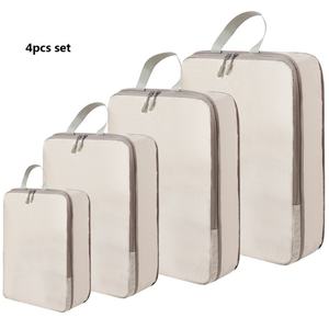 OEM Factory Custom Logo Polyester Fashion Zipper Compression 9 Pcs <b>Packing</b> Cubes Portable <b>Travel</b> Luggage Organizer Storage <b>Bags</b> - Product Image 2