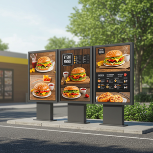 MWE IP65 43 55 polegadas intempéries publicidade exterior tela Digital Signage para restaurantes lojas de varejo Drive-thru-Menus - Product Image 5