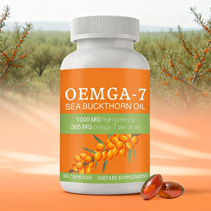 WELLBODY Marque Privée Favorise la Guérison Naturelle : Gélules d'Huile de Fruit d'Argousier Oméga 7 pour Compléter l'Hydratation - Product Image 1