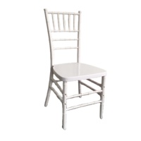 Chaises Chiavari empilables en résine blanche, design européen antique, pour usage commercial et hôtelier (vente en gros)