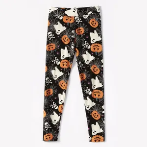 Brand New Milk Silk Soft Fashion Women Printing Casual Pants Unisex Pumpkin Drawstring Sweat Pants