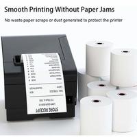 Rouleau de papier thermique 80x80mm 70gsm de qualité professionnelle sans BPA, idéal pour les supermarchés à fort trafic commercial