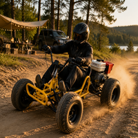 Kart tout-terrain miniature à pédales, nouveau modèle, 212cc, essence, 4 temps, transmission par chaîne, freins à disque, pour adultes, vente en gros