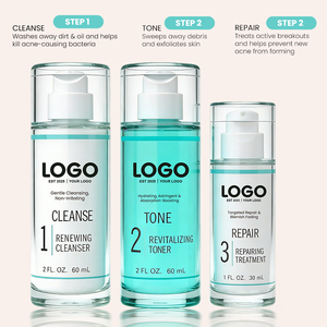 OEM/ODM – Trio 3 Pièces Doux pour Peaux Sensibles : Nettoyant Anti-Acné, Réparateur et Atténuateur de Marques, Non Irritant, Élimine les Cellules Mortes et les Imperfections - Product Image 6