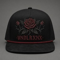 Casquette Trucker 5 Panneaux Vintage Personnalisée avec Broderie, Visière en Mousse et Filet, Style Urbain Chicano Côte Ouest, Vente en Gros