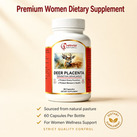 Capsules de Placenta de Cerf OEM/ODM, Extrait Naturel, Complément Alimentaire pour la Santé des Femmes, Favorise la Santé Féminine