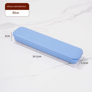 Ensemble de <span class=keywords><strong>couverts</strong></span> moderne portable en acier inoxydable fourchette à miroir cuillère baguettes pour étudiant voyage cuisine arrière école essentiel - Product Image 6