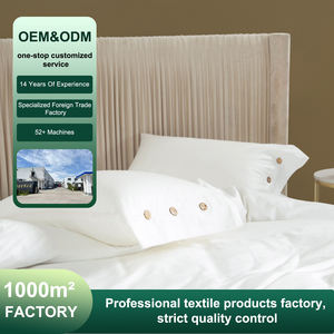 Luxury <strong>King</strong> <strong>Size</strong> 100% Cotton <strong>Duvet</strong> Cover Sets Five Star Hotel Style Solid White Woven Bedding Mattress <strong>Protector</strong> - Product Image 2
