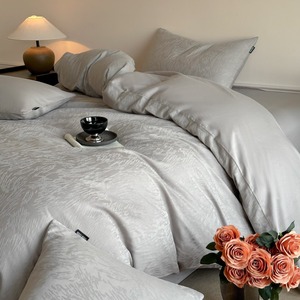 Parure <span class=keywords><strong>de</strong></span> lit unie infroissable avec <span class=keywords><strong>drap</strong></span>-<span class=keywords><strong>housse</strong></span> à poches profondes pour hôtels, complexes hôteliers et chambres d'hôtes - Product Image 2