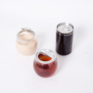 Precio de fabricante Latas de plástico PET Logotipo impreso Lata de plástico transparente de alta calidad <span class=keywords><strong>Soda</strong></span> 250ml 330ml Lata de fácil apertura - Product Image 4