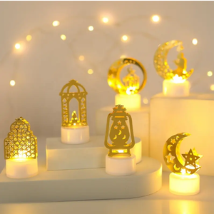 Décoration musulmane Ramadan Kareem 2024 Bougie LED Eid Mubarak pour la maison Eid Al-Fitr <span class=keywords><strong>Aid</strong></span> <span class=keywords><strong>Moubarak</strong></span> Decor Party Supplies - Product Image 2