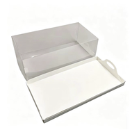 Barquette rectangulaire pour pain, gâteaux et desserts à emporter avec couvercle transparent