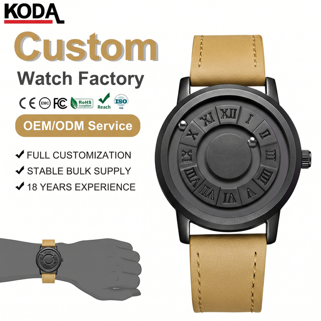 New Fashion Unique Quartz Alloy Stainless Steel Watch Men Black Pointer Magnetic Business Style 40mm 20mm Band Water Resistant