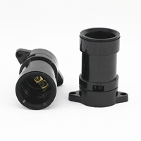 Douille de lampe en bakélite étanche B22 E27 avec anneau noir 250V 5A certifiée CE/VDE/ROHS Garantie 1 an
