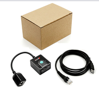 Escáner de Códigos de Barras 1D/2D EDOO F43-MRZ USB/RS232 de Montaje Fijo, Escaneo de Códigos QR y Pasaportes para Kioscos de Autoservicio