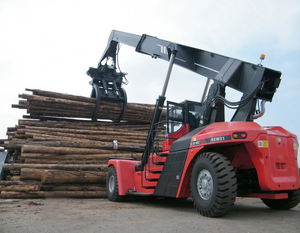 China SRSC4545H1 Reach <span class=keywords><strong>Stacker</strong></span> 45 Ton 13600mm Maks. Mesin Penumpuk Pengangkat Tinggi - Product Image 3