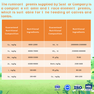 Wiederkäuer Tierfutter zusätze Kälber Premix Lämmer Premix <span class=keywords><strong>Animal</strong></span> Booster Kälber Booster Lämmer Booster Vitamin und Mineral Premix - Product Image 4