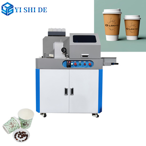 Impresora de pantalla de vaso de plástico para ensaladeras de vaso de papel, Impresión de tazas de PP de té de leche, máquina de impresora automática de una sola pasada - Product Image 3