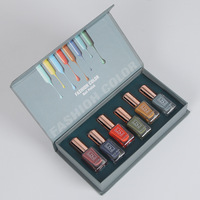 Boîte-cadeau d'emballage de papier de carton imprimé de logo personnalisé pour la stratification mate gaufrée d'huile de vernis à ongles pour l'usage cosmétique