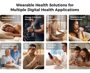 JCRing X2 X2A X2B X2BS Breveté AI Health Tracker SDK API Open Smart Ring Surveillance de la santé OEM ODM Appareils connectés - Product Image 2