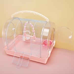 Jaula de Lujo Portátil con Cajón de 40cm y Vista Panorámica, Hábitat para Loros Japoneses, Jaula de Vuelo para Interiores - Product Image 2