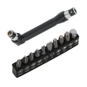 10 in 1 <b>Bit</b> <b>Set</b> <b>Screwdriver</b> <b>Set</b> Precision Hex Shank Chrome Vanadium Steel Metal Screw Driver <b>Set</b> Tools Handle Socket <b>Bits</b> - Product Image 1