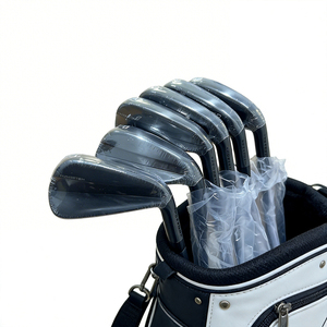 Set di Ferri da Golf per Destrorsi Neri 4-9P con Asta in Acciaio Inox <span class=keywords><strong>S</strong></span> Flex, Ferri Forgiati con Impugnatura in Gomma - Product Image 4