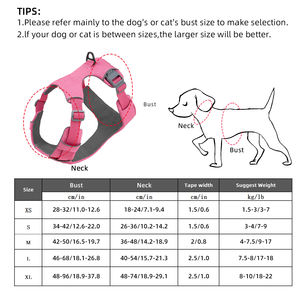 プルドッグハーネスなし反射パッド入り通気性小中大型犬用ベストトレーニングウォーキング最高のペットハーネス - Product Image 5