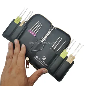 Nieuwe collectie haoshi Kleurrijke enkele haak 15 + 4 lock pick gereedschap set