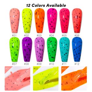 JTING Nuevo Esmalte de Gel de 12 Colores con Efecto Neón de Cáscara de Huevo, Esmalte de Gel UV con Efecto Brillante y Mate, Servicio de Personalización OEM Gratuito - Product Image 3