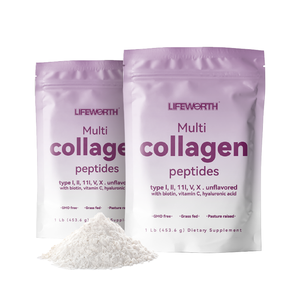 LIFEWORTH Peptides de collagène en poudre 3 en 1 de marque privée personnalisés pour les cheveux, la peau et les ongles. - Product Image 1