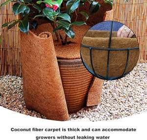 Tapis en fibre de coco biodégradable et écologique, tapis en fibre de coco naturelle pour la plantation à la maison et au jardin, multi-usages - Product Image 6