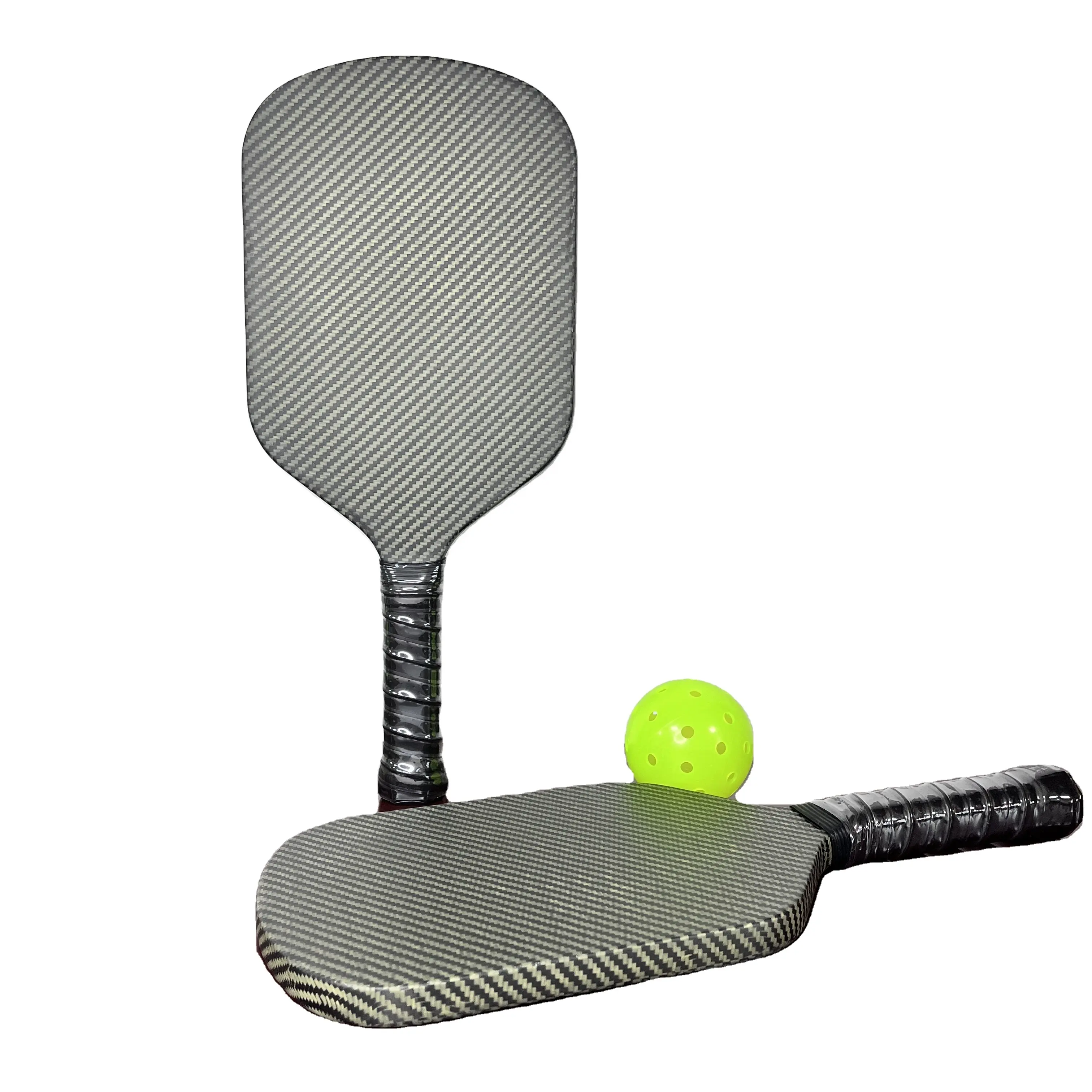 Low Noise Pickleball Paddle With Aramid Fiber Face And Inside Core Good Elasticity
