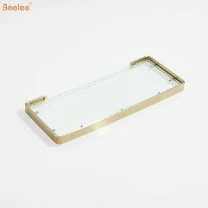 Beelee BA19304BGホームホテルバスルームアクセサリー高級ステンレス鋼304ガラス棚ホルダー付き - Product Image 3