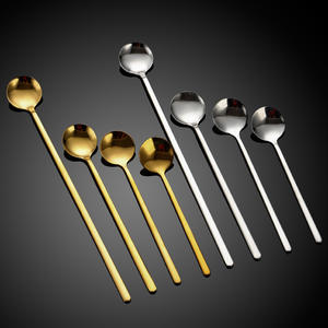 304 Acier Inoxydable Cuillère À Café Jus De Thé À Long Manche Cuillère À Crème Glacée Cuillère À Remuer Vaisselle Arc-<span class=keywords><strong>En</strong></span>-Ciel Mélange Whisky Cuillère - Product Image 5