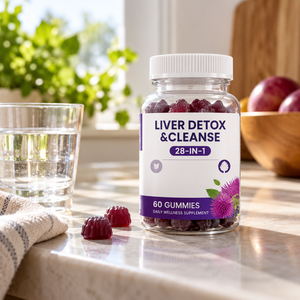 Gomitas Detox para el Hígado de Marca Privada con Cardo Mariano y Vinagre de Sidra de Manzana, Suplemento Herbal de Bayas, Fabricante OEM ODM - Product Image 2