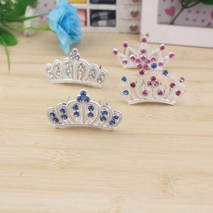 Couronne en strass pour enfants, accessoire de cheveux 27x7cm, coiffe de princesse d'anniversaire, peigne, bandeau, bijoux - Product Image 2