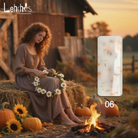 Lehchis Professionnel pour Ongles Constructeur de Gel UV 30G Extension de Gel Dur Clair avec Conception de Fleur Laiteuse Gel de Base pour Salon de Manucure