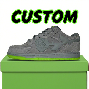 Scarpe personalizzate con logo notturno luminoso di marca alla moda Sneakers da uomo in camoscio comode Sneakers da basket Casual personalizzate - Product Image 3