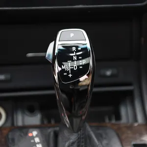 Car gear shift knob decoration for BMW E60 E90 E93 E81 E87 E84 E92 3 5 series carbon fiber color lever stick covers trim sticker