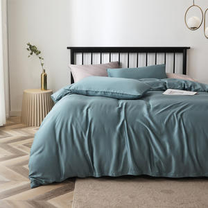 Literie Lyocell Ensemble de literie en brocart de <span class=keywords><strong>soie</strong></span> de mûrier Ensemble de draps supérieurs à housse de couette - Product Image 3