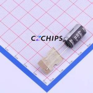 ตัวเก็บประจุอิเล็กโทรไลติคอลูมิเนียมผ่านรูผ่าน100V68เมตร10*16ผ่านรู D10xL16mm 68uF 20% 100V 600mA-100kHz - Product Image 1