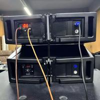 HDL20 Sistem Suara Line Array Profesional Dua Kanal 20A 30A dengan Dua Speaker 10-inci untuk Panggung Luar Ruangan, Speaker Berdaya Tinggi