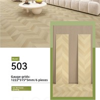 Revêtement de sol SPC en pierre-plastique, motif chevrons, sans formaldéhyde, écologique, étanche, système de pose par clic, design style parquet