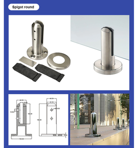 Spigot en acier inoxydable duplex de haute qualité, directement de l'usine, pour balustrade sans cadre, garde-corps, clôture de piscine, escalier extérieur - Product Image 6
