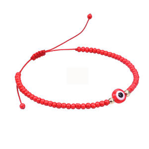 Accessoire personnel pas cher fait à la main glaçure oeil Bracelet mexicain tissé à la main réglable Bracelet fait main - Product Image 6